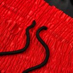 Red Black Satin Boxing Short - Image 3