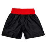 Red Black Satin Boxing Short - Image 4