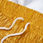 Gold/White Satin Boxing Short - Image 2