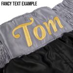 Gold/White Satin Boxing Short - Image 4