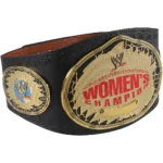 Michelle McCool Autographed Women's Championship Attitude Era Replica Title Belt with Inscription - Image 3